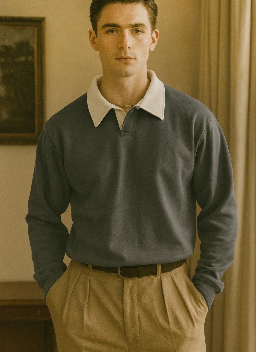 Collar Style Sweatshirt – Fleece