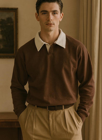 Collar Style Sweatshirt – Fleece