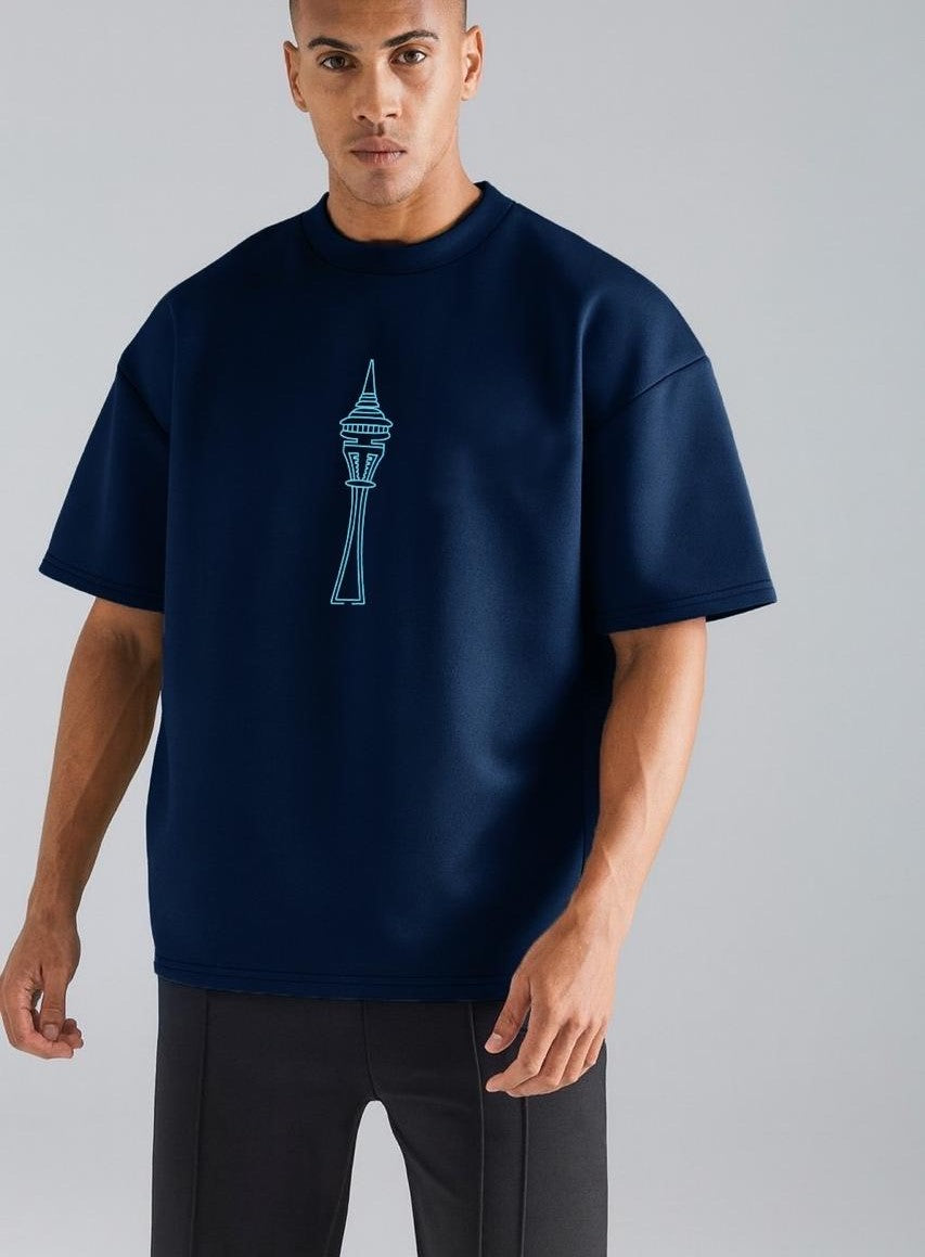 Printed Drop Shoulder Sweatshirt – Fleece