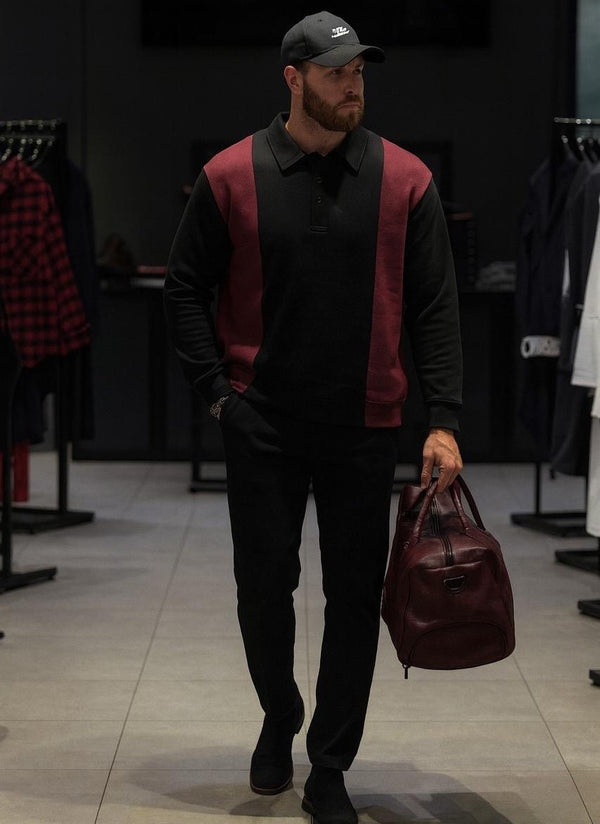 Panel Style Collar Sweatshirt – Fleece