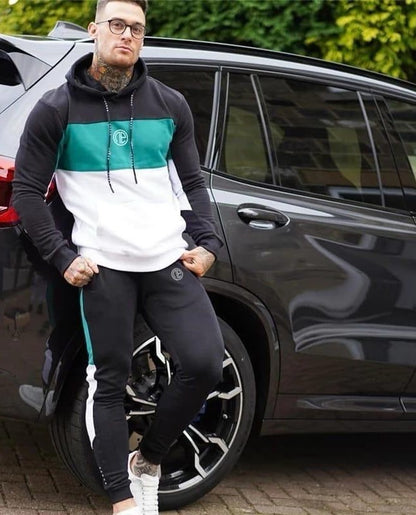 Contrast Panel Tracksuit – Fleece