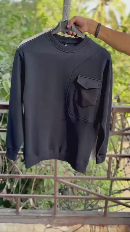Pocket Style Sweatshirt – Cotton Fleece