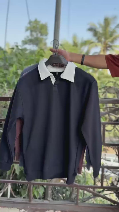 Collar Style Sweatshirt – Fleece